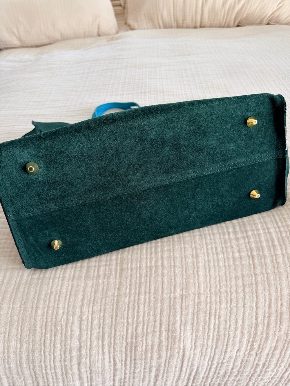 Clare V. Simple tote green suede - Picture 3 of 8